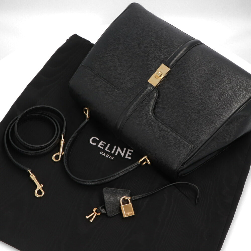 CELINE ハンドバッグ 16 セーズ 2WAY ブラック