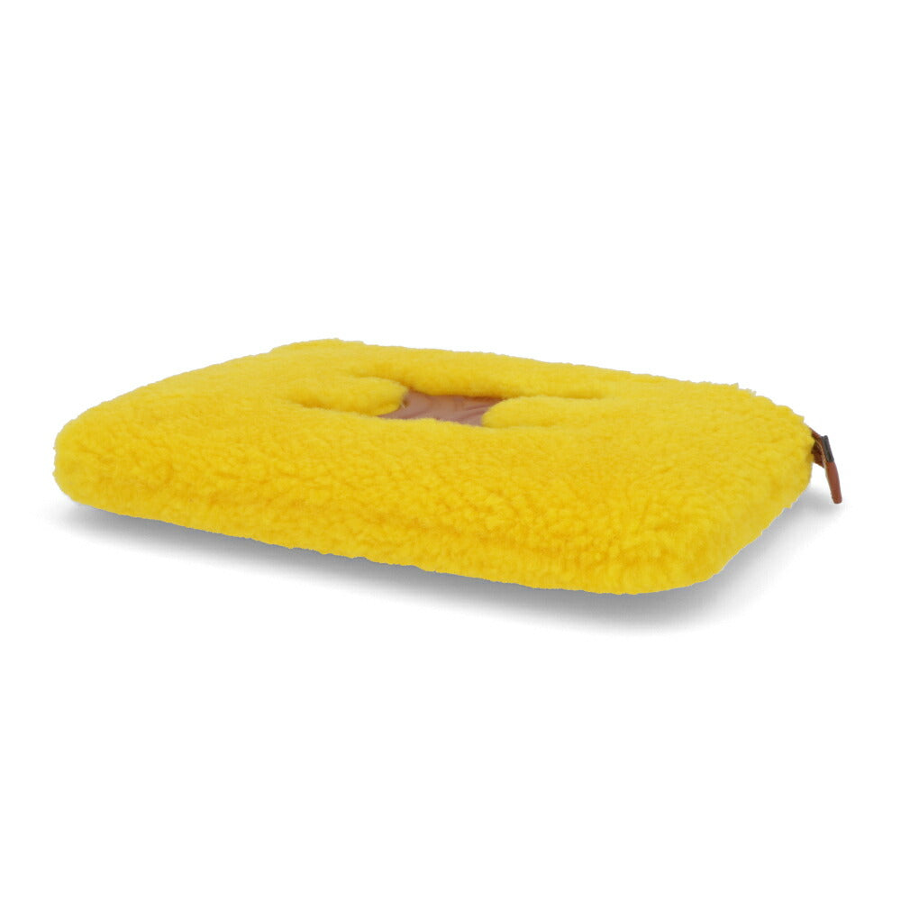 CELINE クラッチバッグ イエロー ムートン