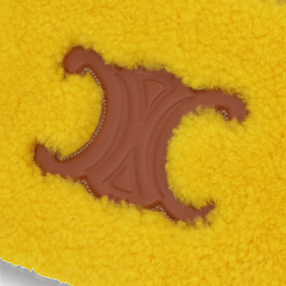 CELINE クラッチバッグ イエロー ムートン