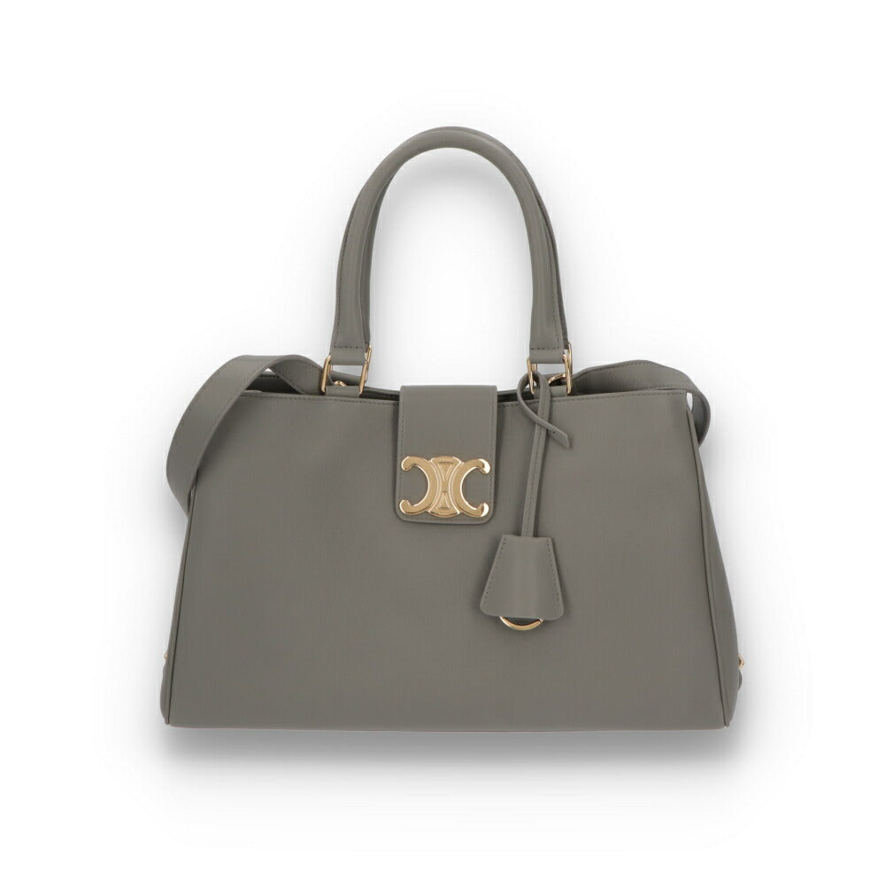 CELINE ハンドバッグ MEDIUM APPOLINE BAG ダークグレー ショルダー