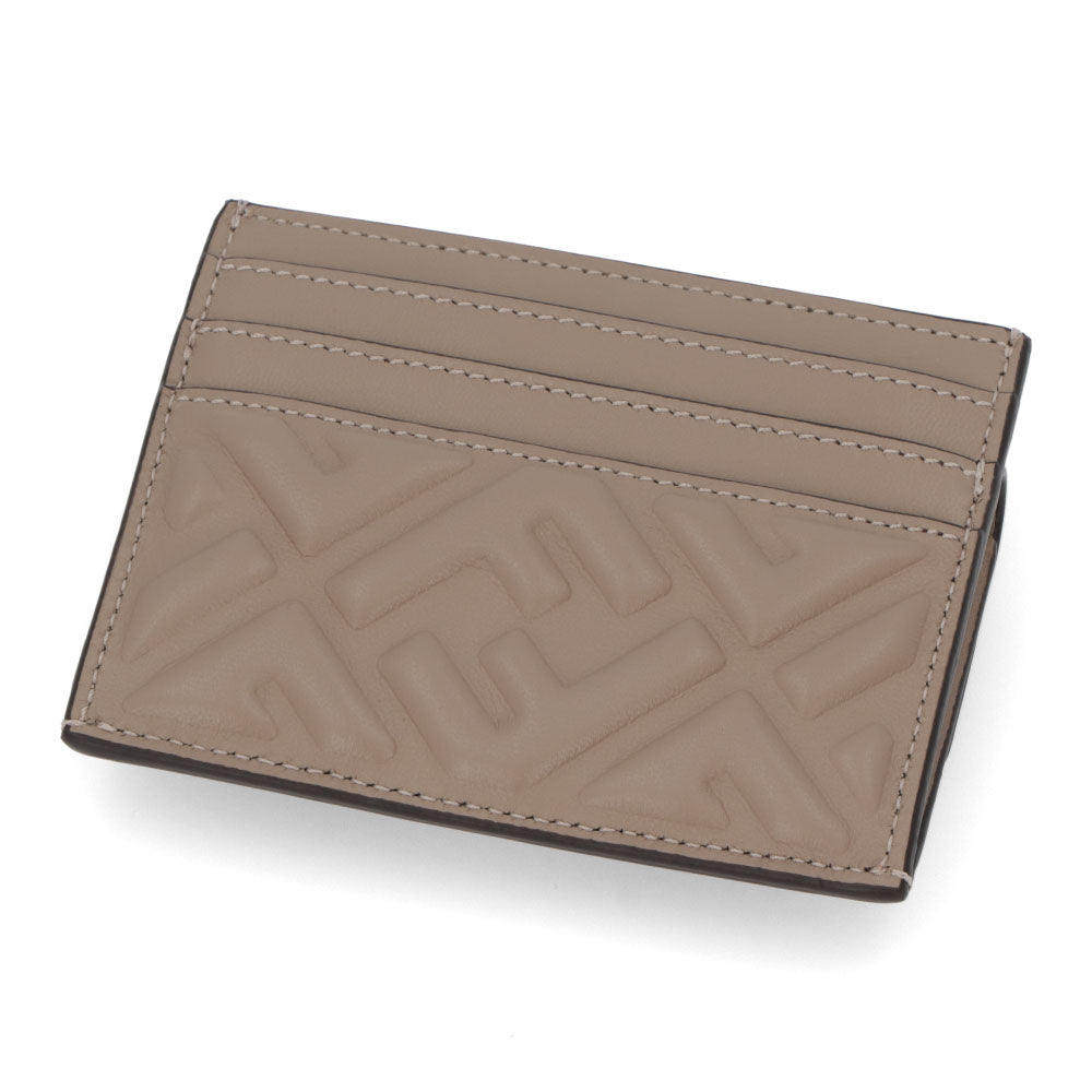 フェンディ FENDI 雑貨 カードケース レディース ベージュ系 ピンク レザー コインケース ロゴ スリム 薄型 2色 8M0423 AAJD