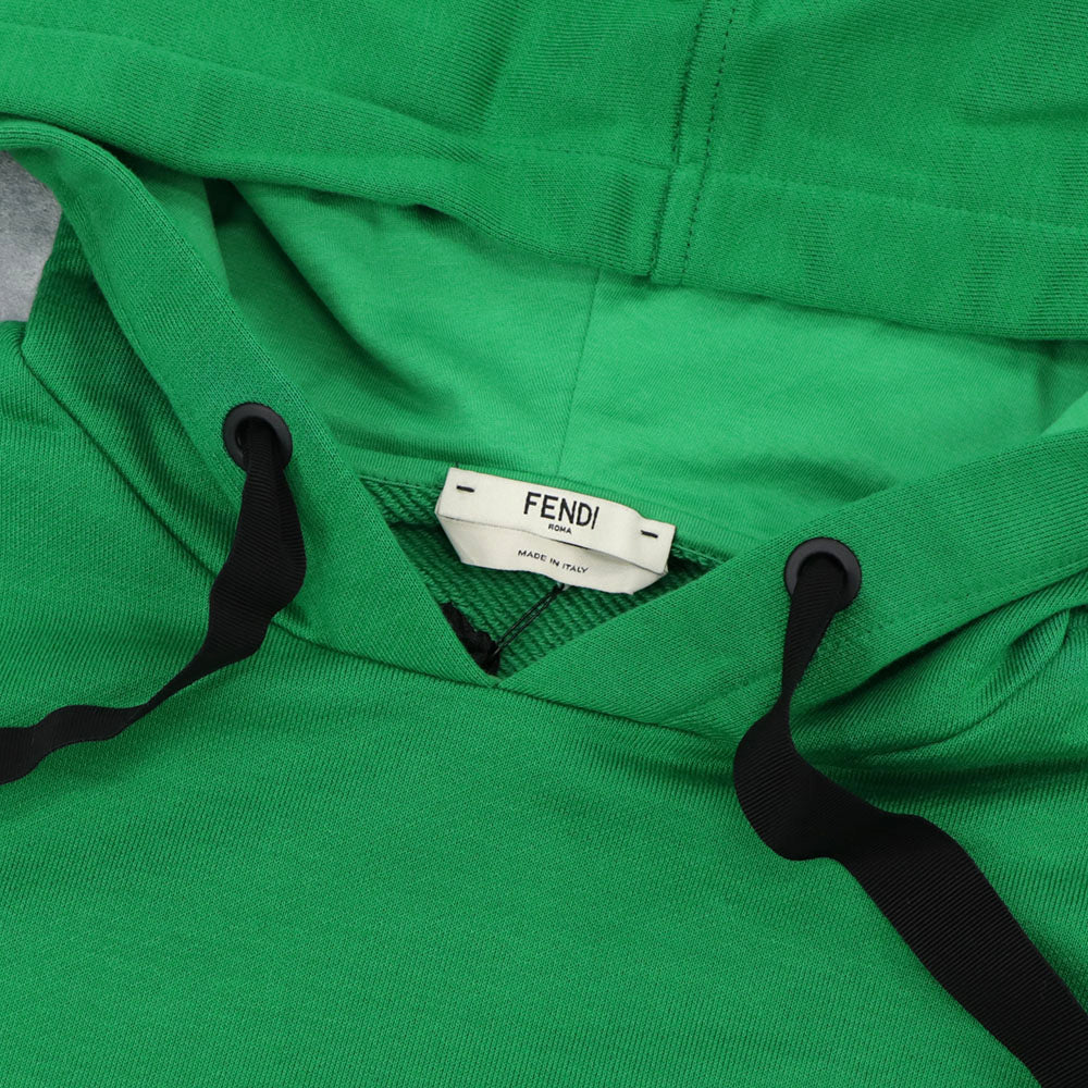 FENDI フーディ チュニックパーカー スタッズ ロゴ