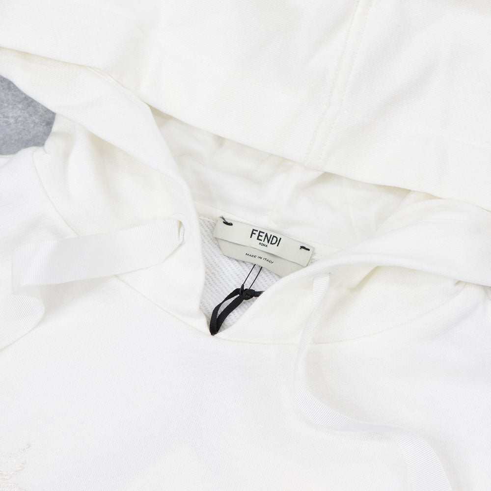 FENDI フーディ チュニックパーカー ロゴ スパンコール