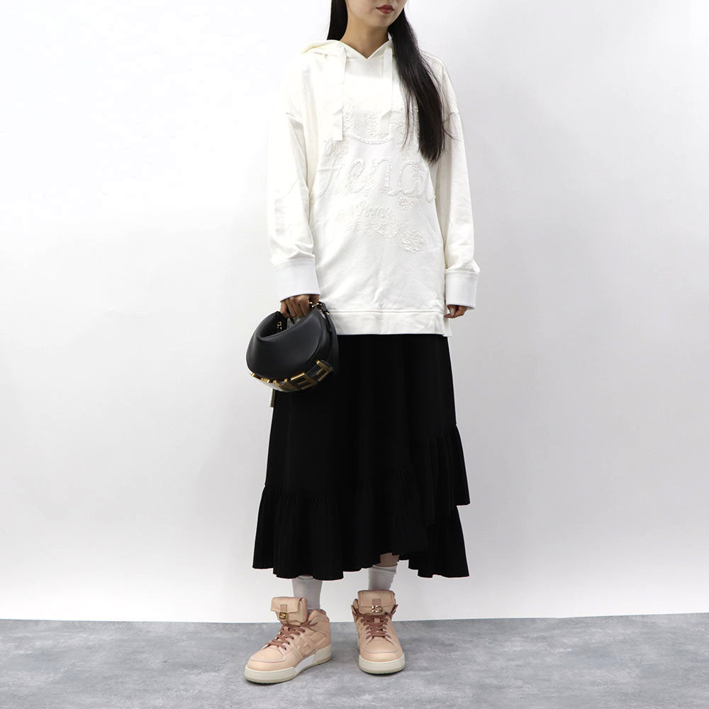 FENDI スニーカー ハイカット ナイロン レザー ロゴ