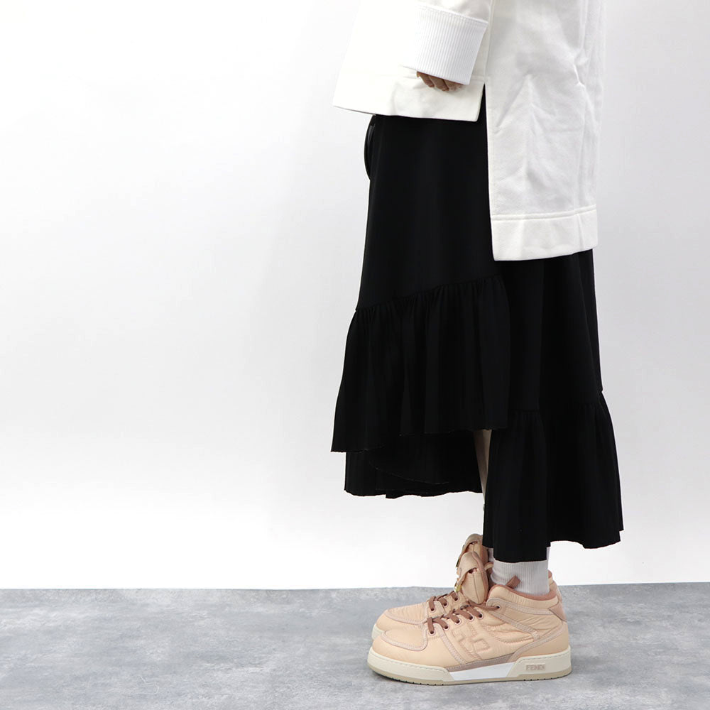 FENDI スニーカー ハイカット ナイロン レザー ロゴ