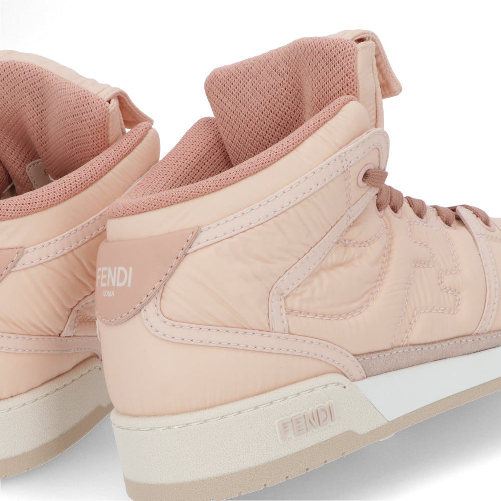 FENDI スニーカー ハイカット ナイロン レザー ロゴ