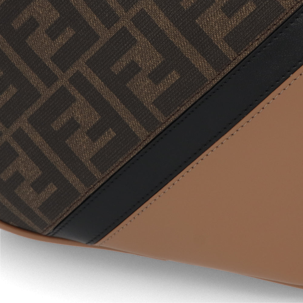 フェンディ FENDI バッグ ショルダーバッグ レディース CAMERA CASE DUO カメラケース ドゥオ ブラウン系 カーフレザー キャンバス ロゴ FF柄 ズッカ柄 7VA607 ALKA