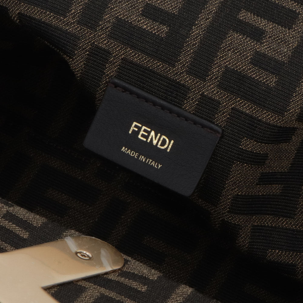 フェンディ FENDI バッグ ショルダーバッグ レディース FENDI FIRST MIDI フェンディ ファースト ミディ ブラック ブラウン ナッパレザー クラッチバッグ 2way ロゴ 8BP137 ABVE