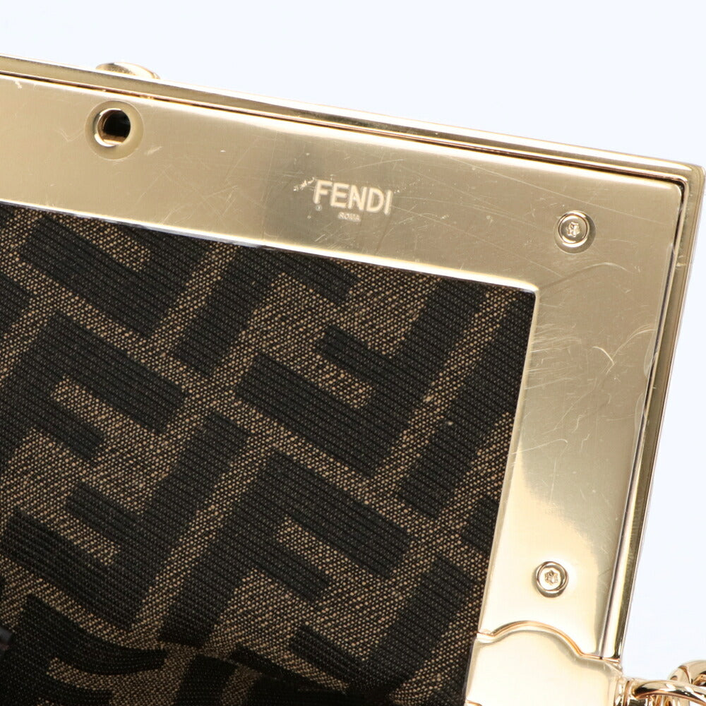 フェンディ FENDI バッグ ショルダーバッグ レディース FENDI FIRST MIDI フェンディ ファースト ミディ ブラック ブラウン ナッパレザー クラッチバッグ 2way ロゴ 8BP137 ABVE