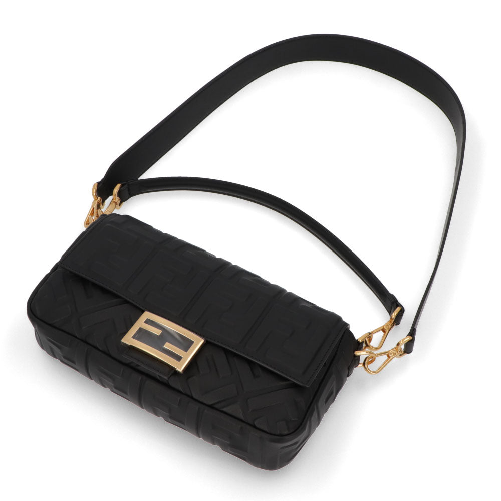 フェンディ FENDI バッグ ハンドバッグ レディース BAGUETTE バゲット ブラック ベージュ ナッパレザー ショルダーバッグ 2way FF柄 ズッカ柄 ロゴ 8BR600 A72V