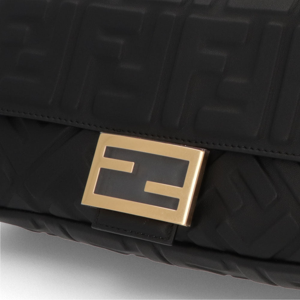 フェンディ FENDI バッグ ハンドバッグ レディース BAGUETTE バゲット ブラック ベージュ ナッパレザー ショルダーバッグ 2way FF柄 ズッカ柄 ロゴ 8BR600 A72V