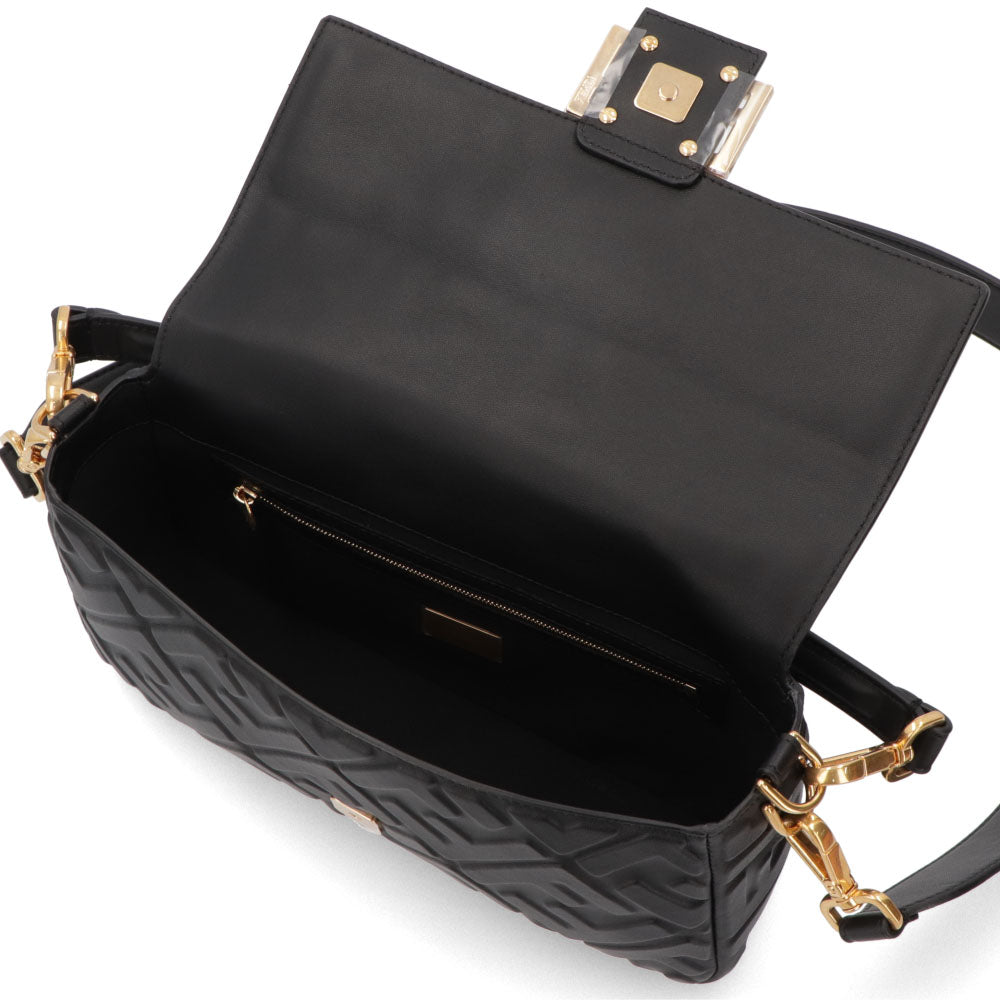 フェンディ FENDI バッグ ハンドバッグ レディース BAGUETTE バゲット ブラック ベージュ ナッパレザー ショルダーバッグ 2way FF柄 ズッカ柄 ロゴ 8BR600 A72V