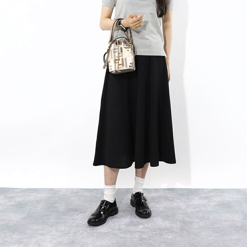 フェンディ FENDI バッグ ハンドバッグ レディース MINI MON TRESOR ミニ モン トレゾール グレージュ×アイボリー ダークブラウン×グレージュ カーフレザー キャンバス ショルダーバッグ 2way FFロゴ ズッカ柄 巾着 鞄 2色 8BS010 APKE
