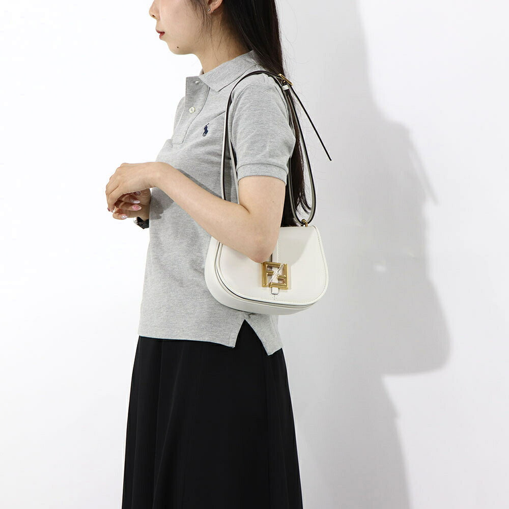 フェンディ FENDI バッグ ショルダーバッグ レディース C MON SMALL カモン スモール ホワイト レザー FFモチーフ クロスボディ 鞄 8BS082 AQ0L