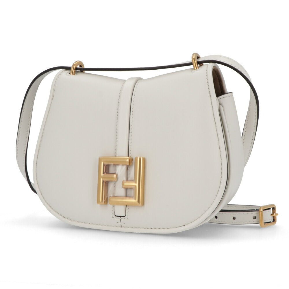 フェンディ FENDI バッグ ショルダーバッグ レディース C MON SMALL カモン スモール ホワイト レザー FFモチーフ クロスボディ 鞄 8BS082 AQ0L