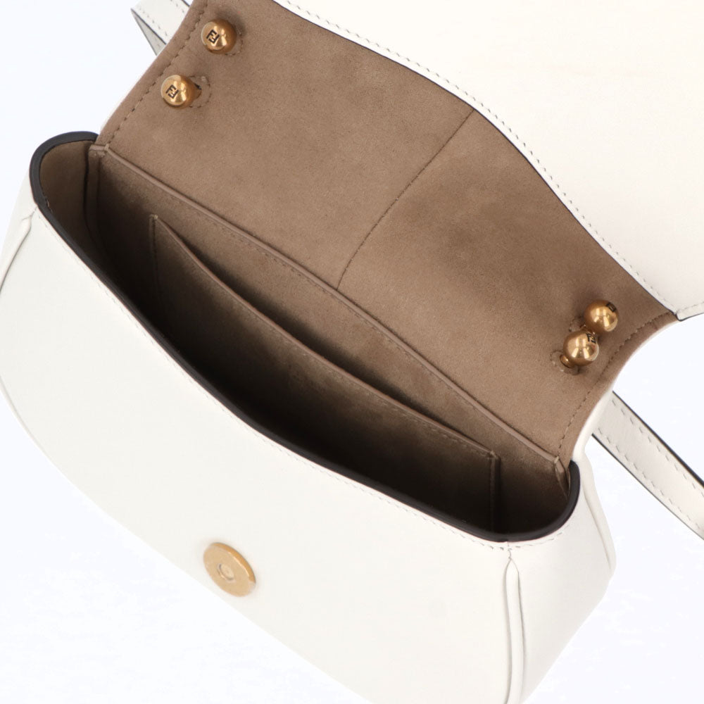 フェンディ FENDI バッグ ショルダーバッグ レディース C MON SMALL カモン スモール ホワイト レザー FFモチーフ クロスボディ 鞄 8BS082 AQ0L