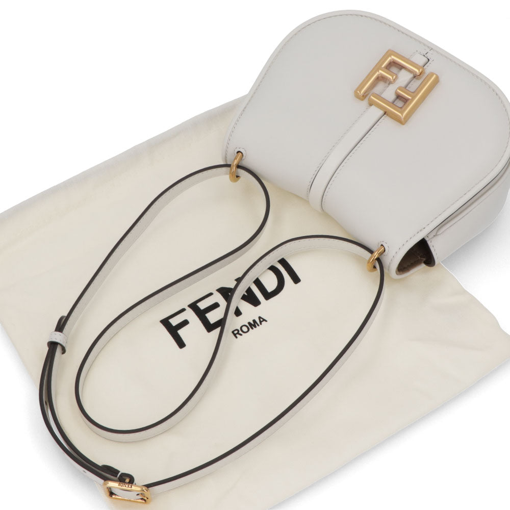 フェンディ FENDI バッグ ショルダーバッグ レディース C MON SMALL カモン スモール ホワイト レザー FFモチーフ クロスボディ 鞄 8BS082 AQ0L