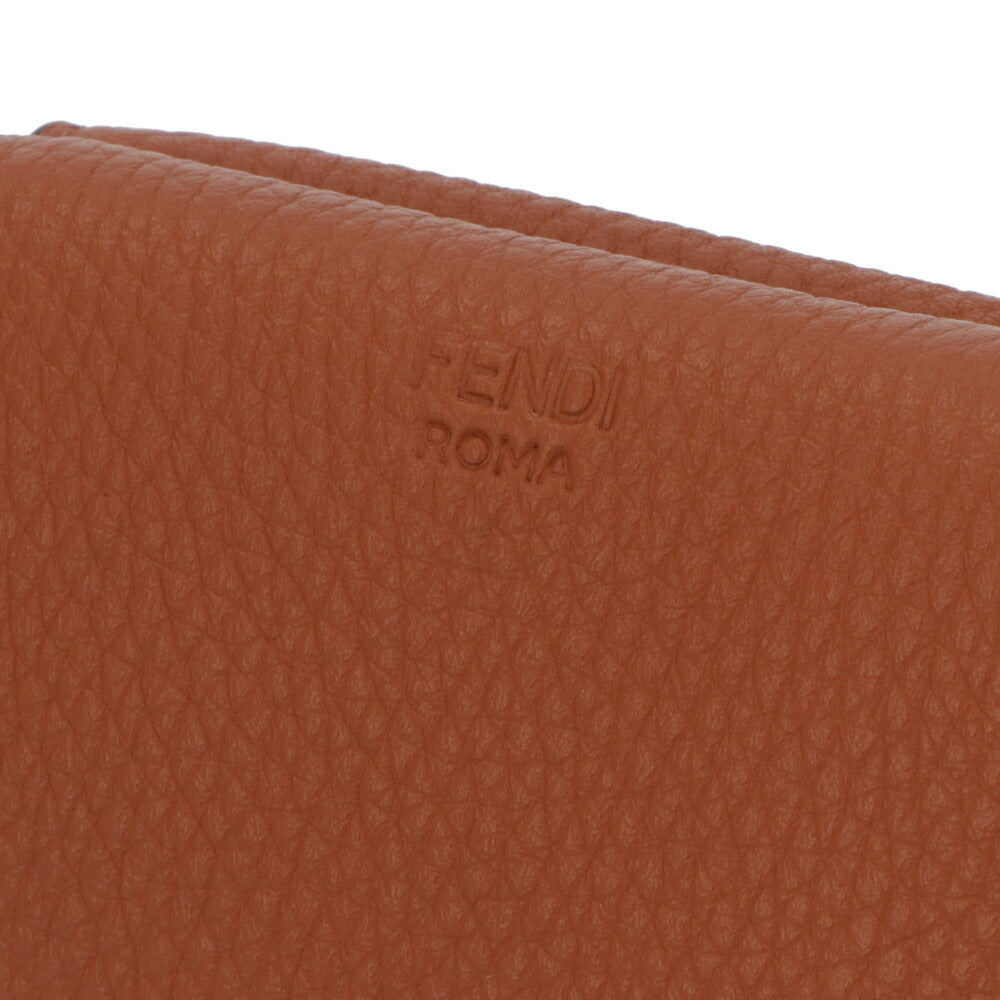 FENDI ミニ財布 ブラウン レザー ピーカブー PEEKABOO