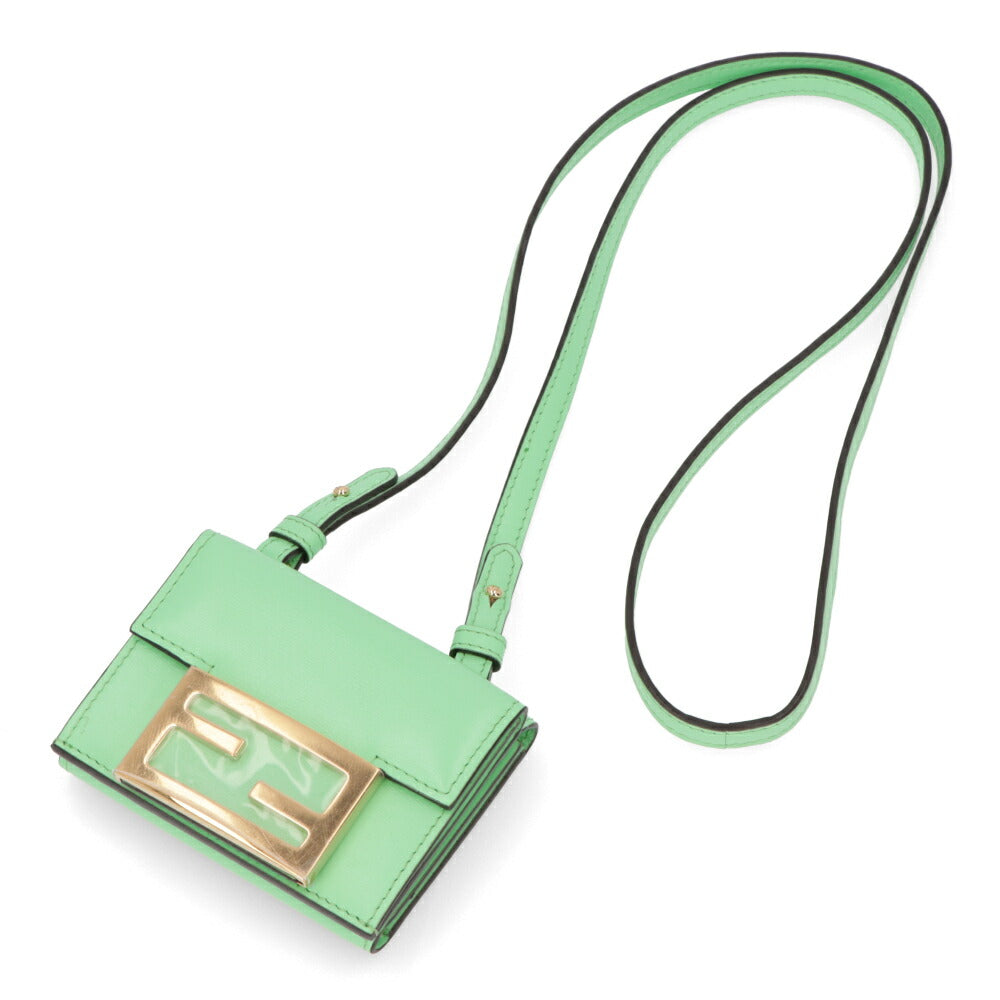 フェンディ FENDI バッグ ショルダーバッグ レディース ピンク レザー 財布 ウォレット ウォレットショルダー ロゴ ミニ財布 ゴールド金具 8M0482 AHM0