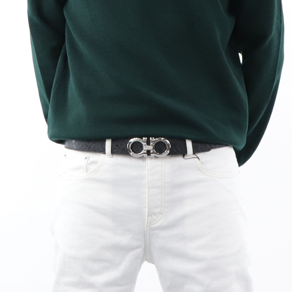 FERRAGAMO リバーシブルベルト ダブル ガンチーニ