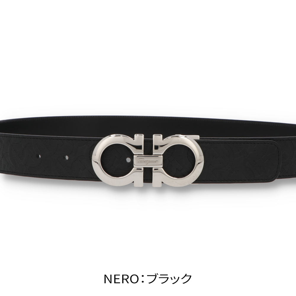 FERRAGAMO リバーシブルベルト ダブル ガンチーニ