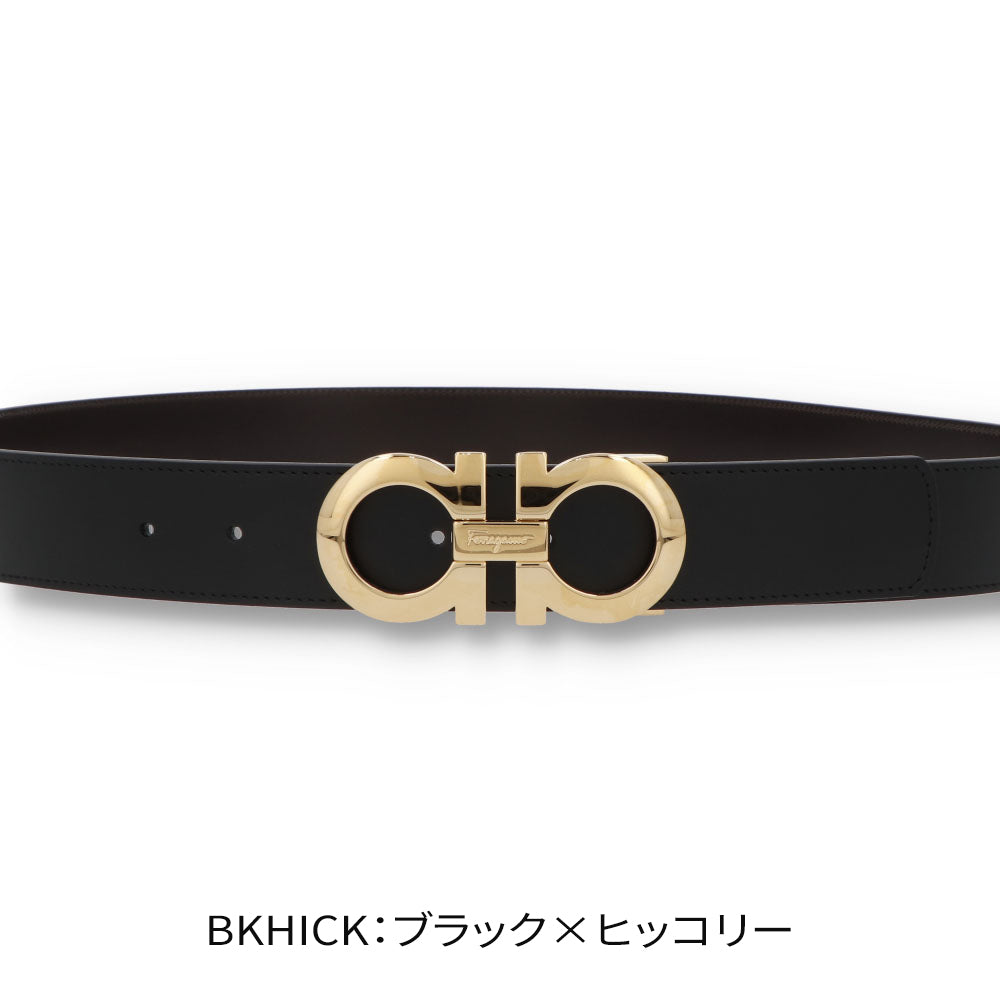 FERRAGAMO リバーシブルベルト ダブル ガンチーニ