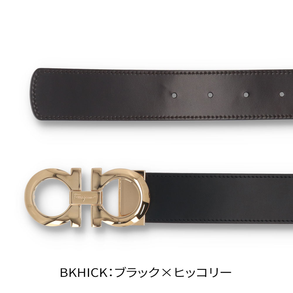 FERRAGAMO リバーシブルベルト ダブル ガンチーニ