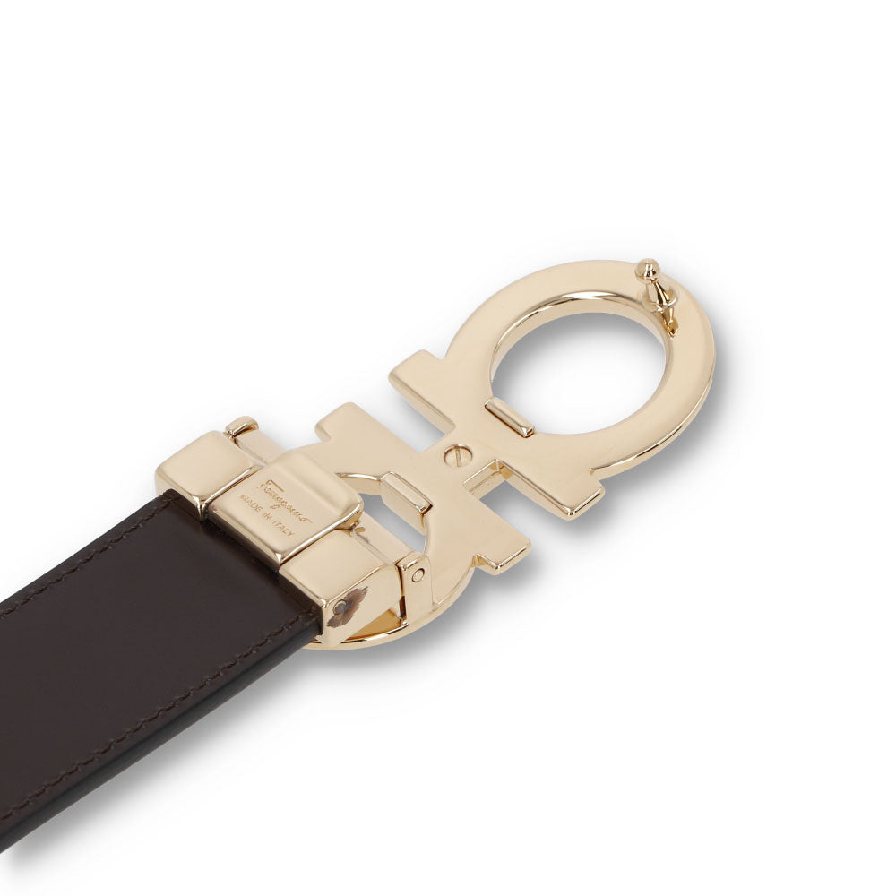 FERRAGAMO リバーシブルベルト ダブル ガンチーニ