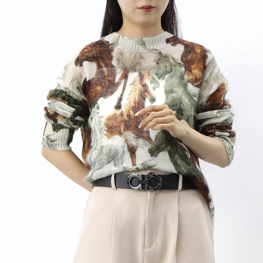 FERRAGAMO リバーシブルベルト ダブル ガンチーニ