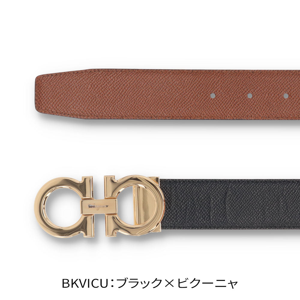 FERRAGAMO リバーシブルベルト ダブル ガンチーニバックル