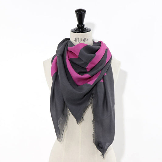 GIVENCHY ストール ポリノジック カシミヤ ロゴ スター 大判