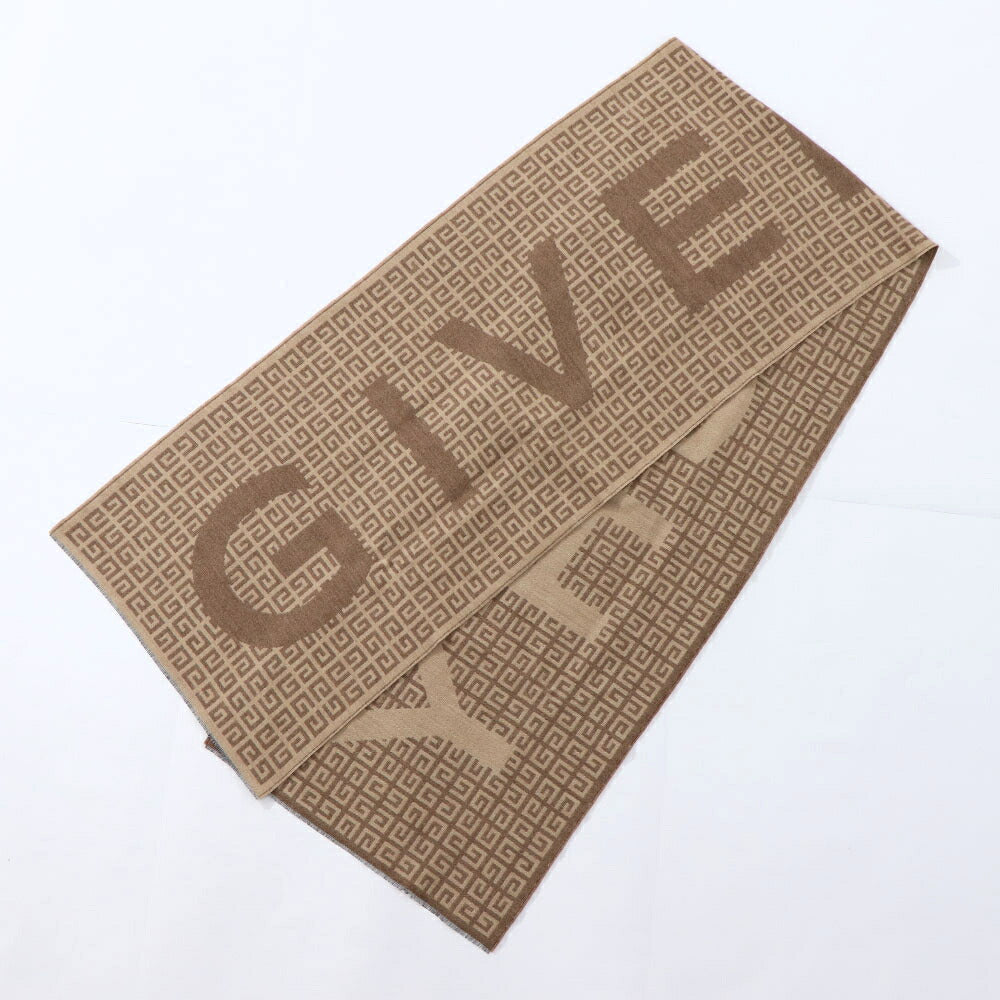 ジバンシィ GIVENCHY マフラー・ストール・スカーフ ストール ユニセックス ピンク ブラウン ウール バージンウール 総柄 ロゴ ジャガード Gモチーフ モノグラム ツートンカラー 32GVMFGV3518J528
