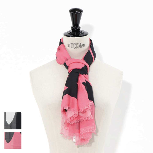 GIVENCHY ストール ポリノジック カシミヤ ロゴ 筆記体 大判