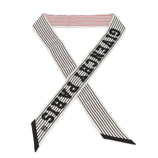 GIVENCHY スカーフ シルク ロゴ ツイリー リボンスカーフ