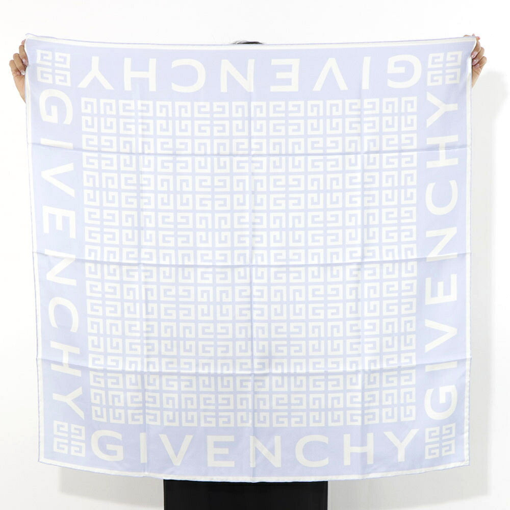 ジバンシィ GIVENCHY マフラー・ストール・スカーフ スカーフ ユニセックス ライトブルー シルク GGパターン ロゴ モノグラム 総柄 大判 31GVSFGW9090SP98919