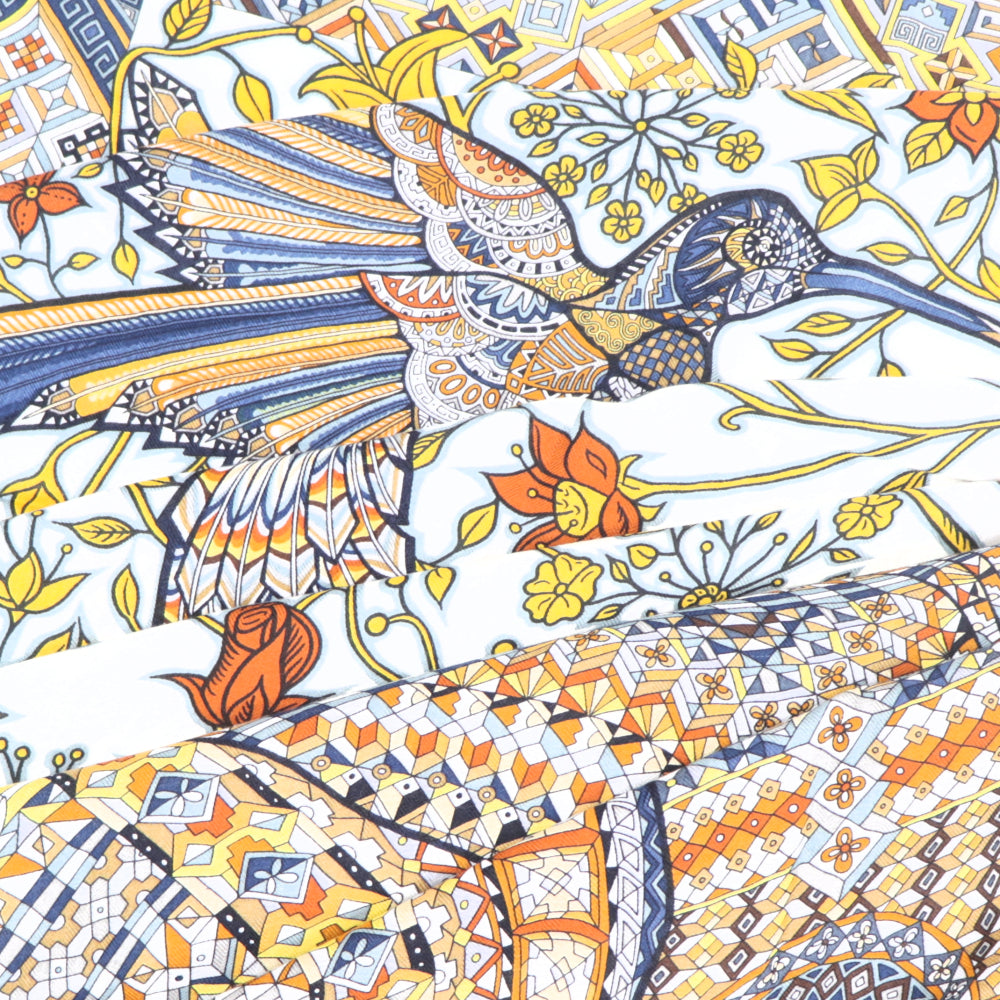 エルメス HERMES スカーフ カシシル140 ホワイト