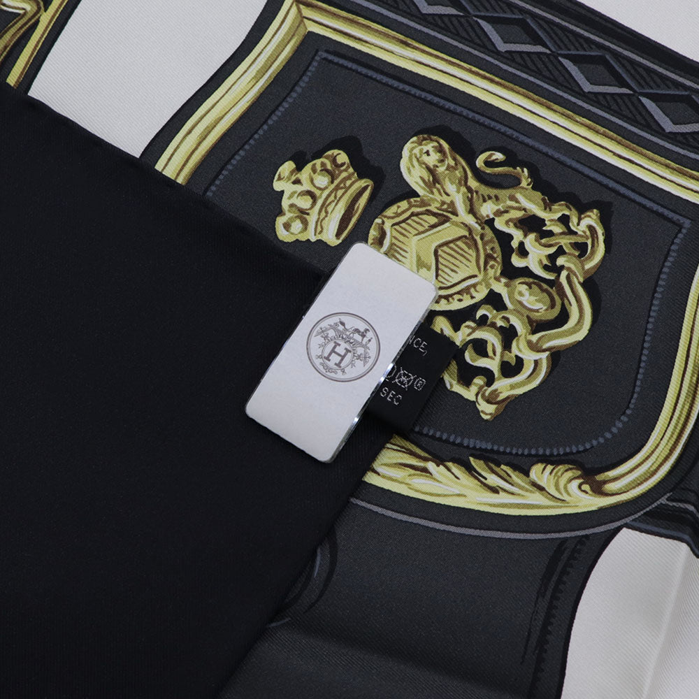HERMES カレ90 ブラック ブリッド・ドゥ・ガラ