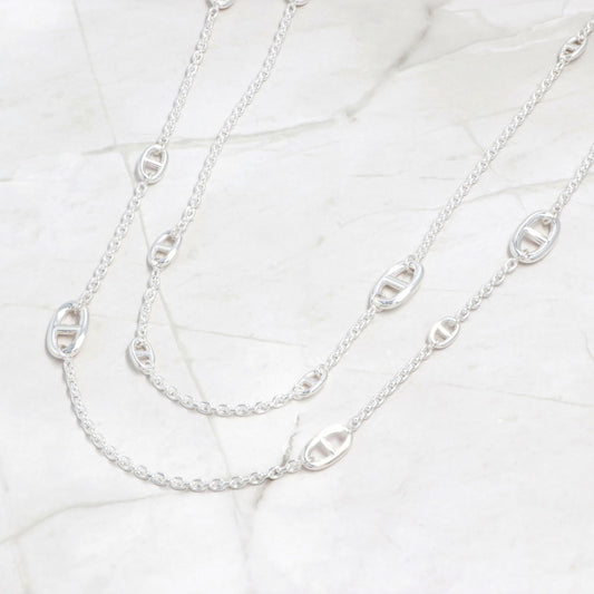 HERMES ファランドール ネックレス 120 シルバー925