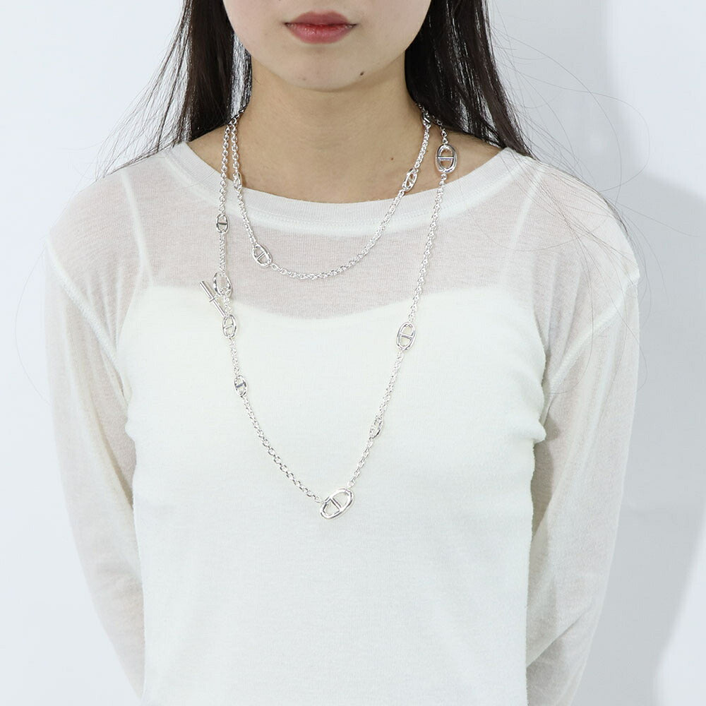 HERMES ファランドール ネックレス 120 シルバー925
