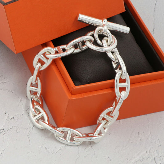 HERMES シェーヌダンクル GM ブレスレット シルバー