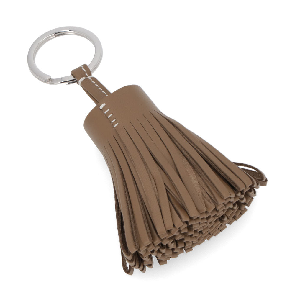 HERMES カルメン エトゥープ キーリング ラムスキン