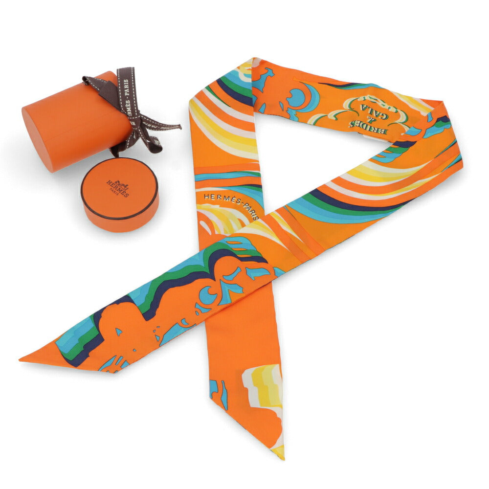 HERMES ツイリー Brides de Gala Shadow オレンジ