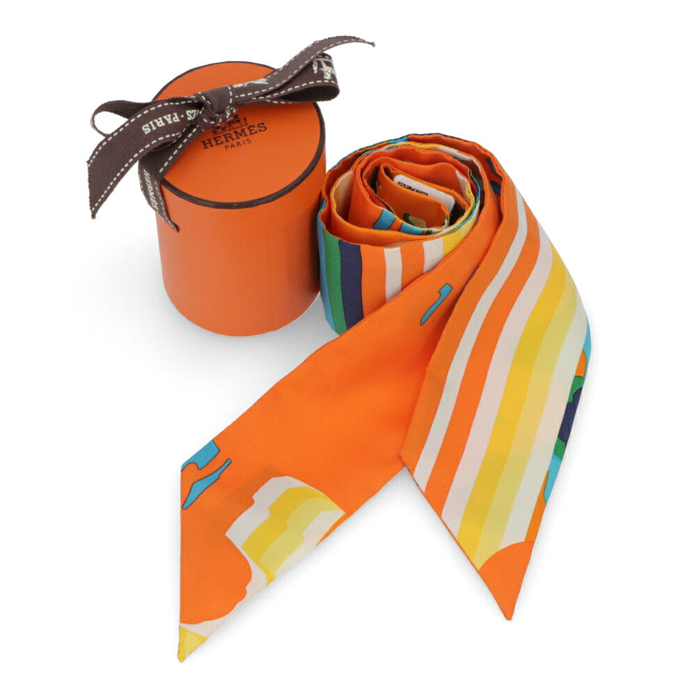 HERMES ツイリー Brides de Gala Shadow オレンジ