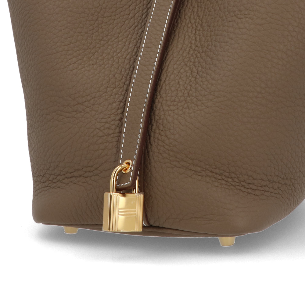 エルメス ピコタンロックPM エトゥープ ゴールド金具