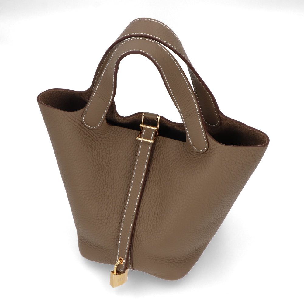 エルメス ピコタンロックPM エトゥープ ゴールド金具