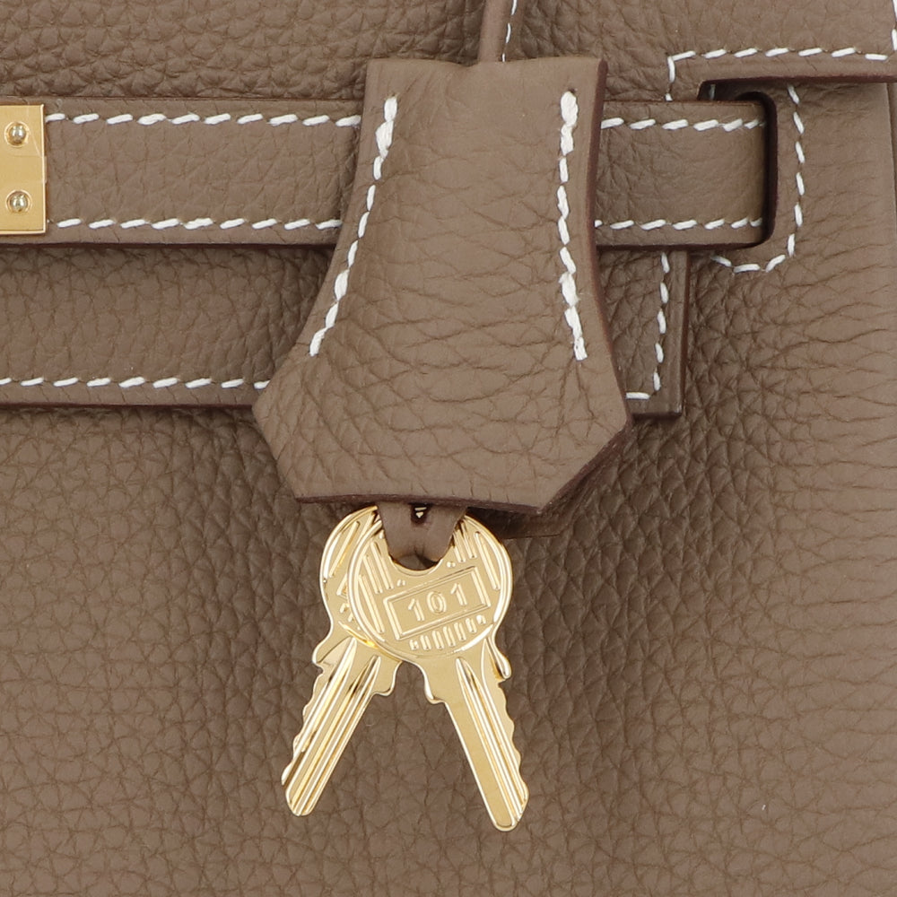 HERMES ケリー25 エトゥープ ゴールド金具 トゴ