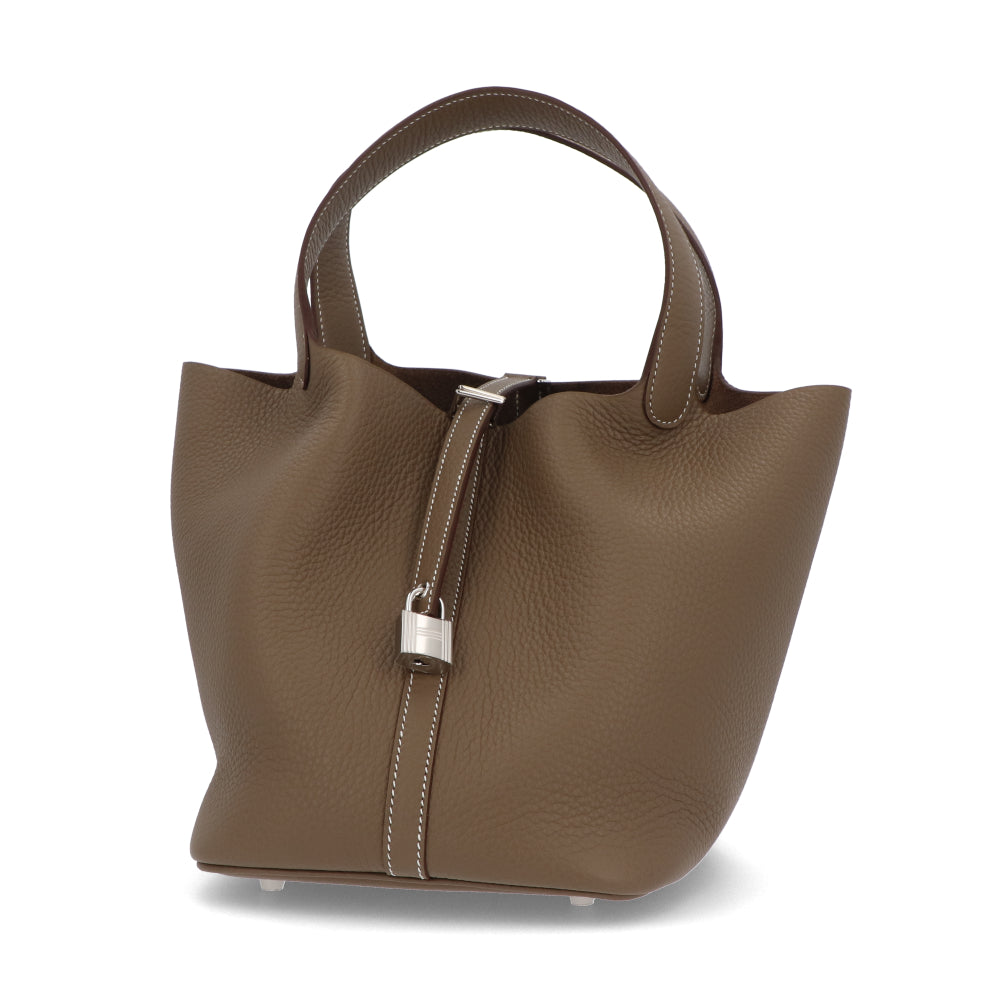 HERMES ピコタンロックMM エトゥープ シルバー金具