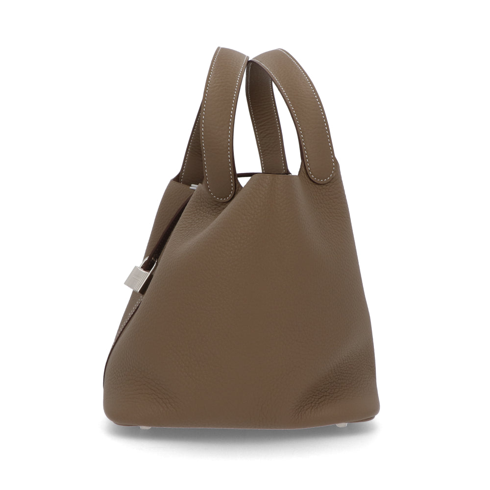 HERMES ピコタンロックMM エトゥープ シルバー金具