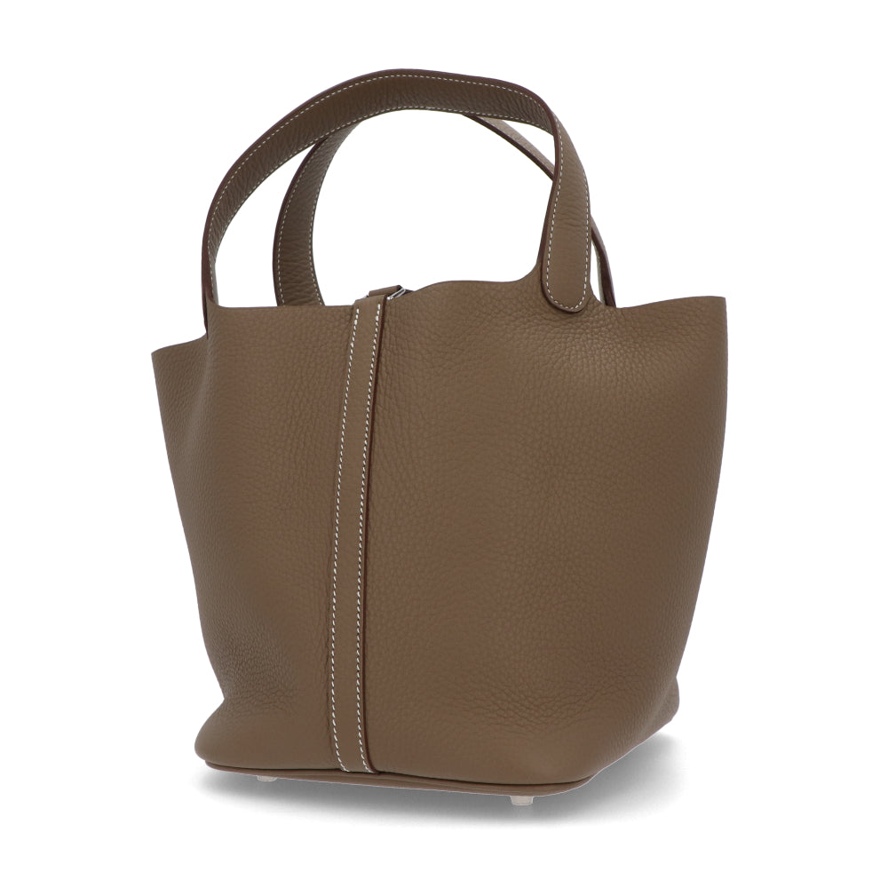 HERMES ピコタンロックMM エトゥープ シルバー金具