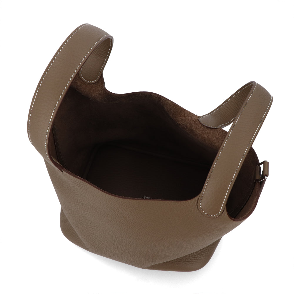 HERMES ピコタンロックMM エトゥープ シルバー金具